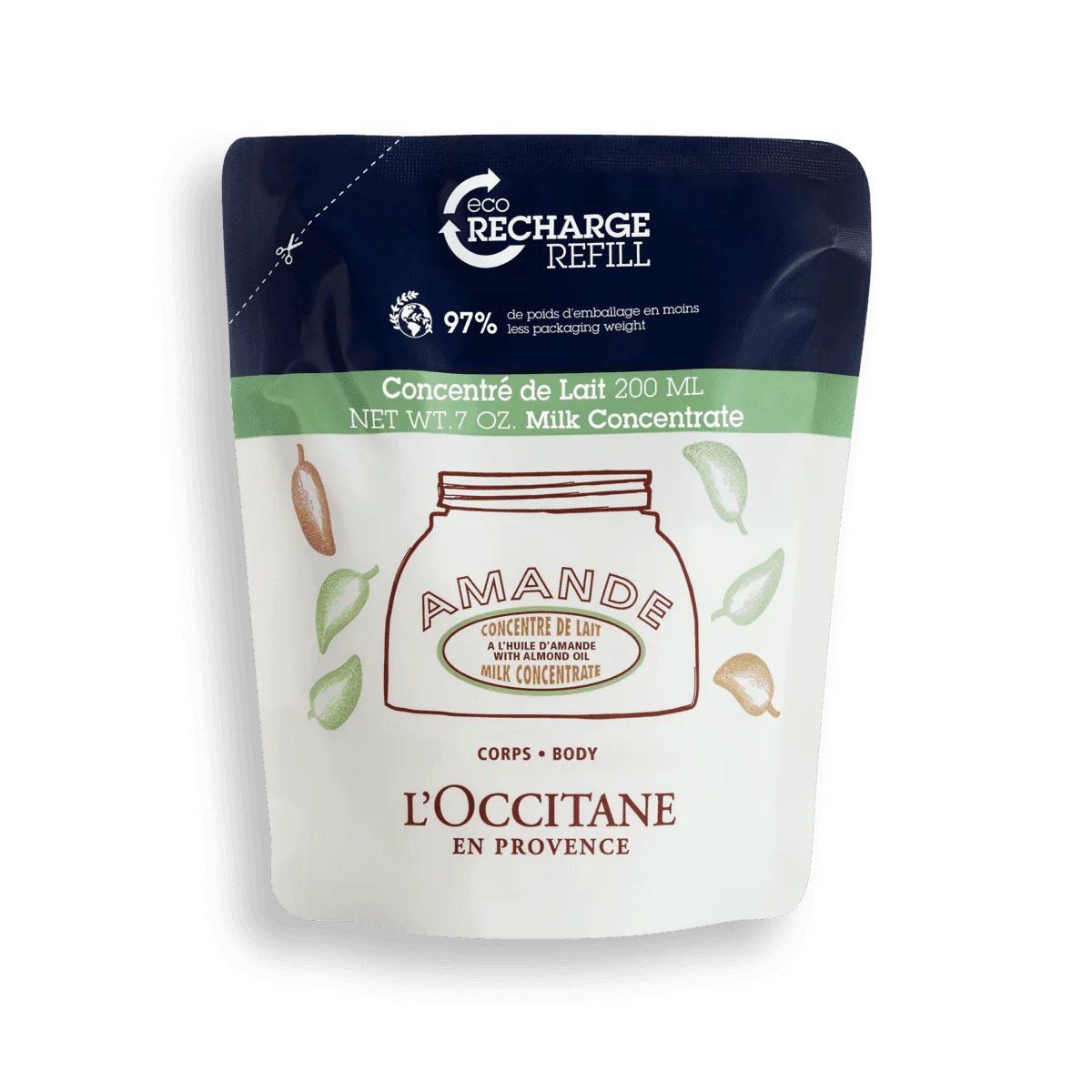 Eco Refill Concentrado de leche de Almendras 200ml