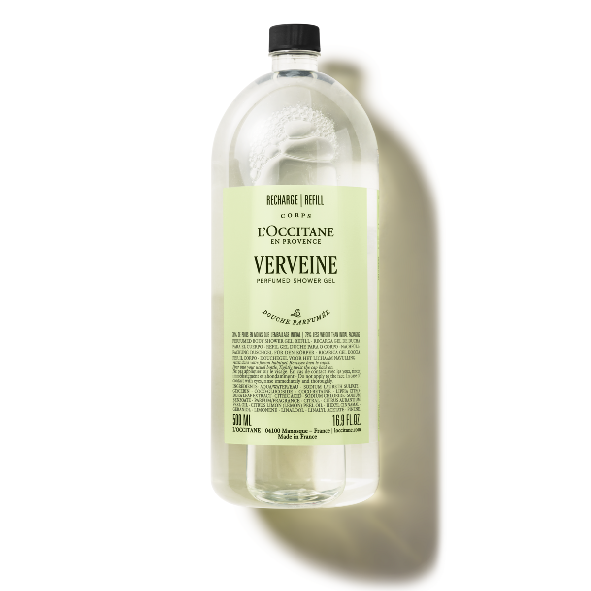 Verveine perfumed shower gel refill
