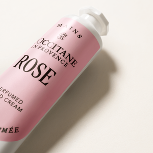 Rose perfumed hand cream