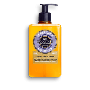 Jabón líquido Karité Lavanda, manos y cuerpo - L'Occitane Guatemala
